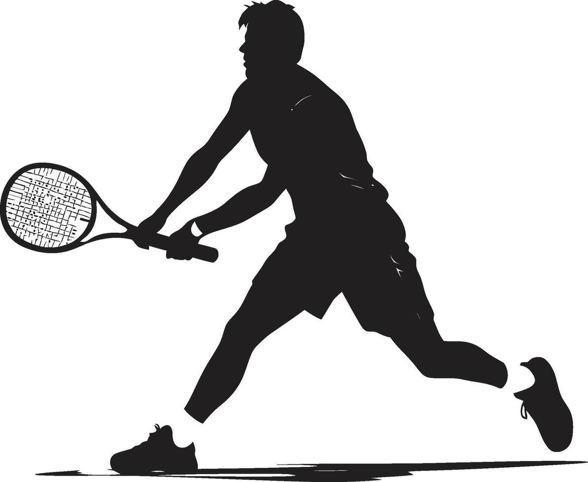 dynamisk kör insignier vektor design för tennis entusiast ikon seger virvel bricka tennis spelare vektor logotyp för vinnande atmosfär
