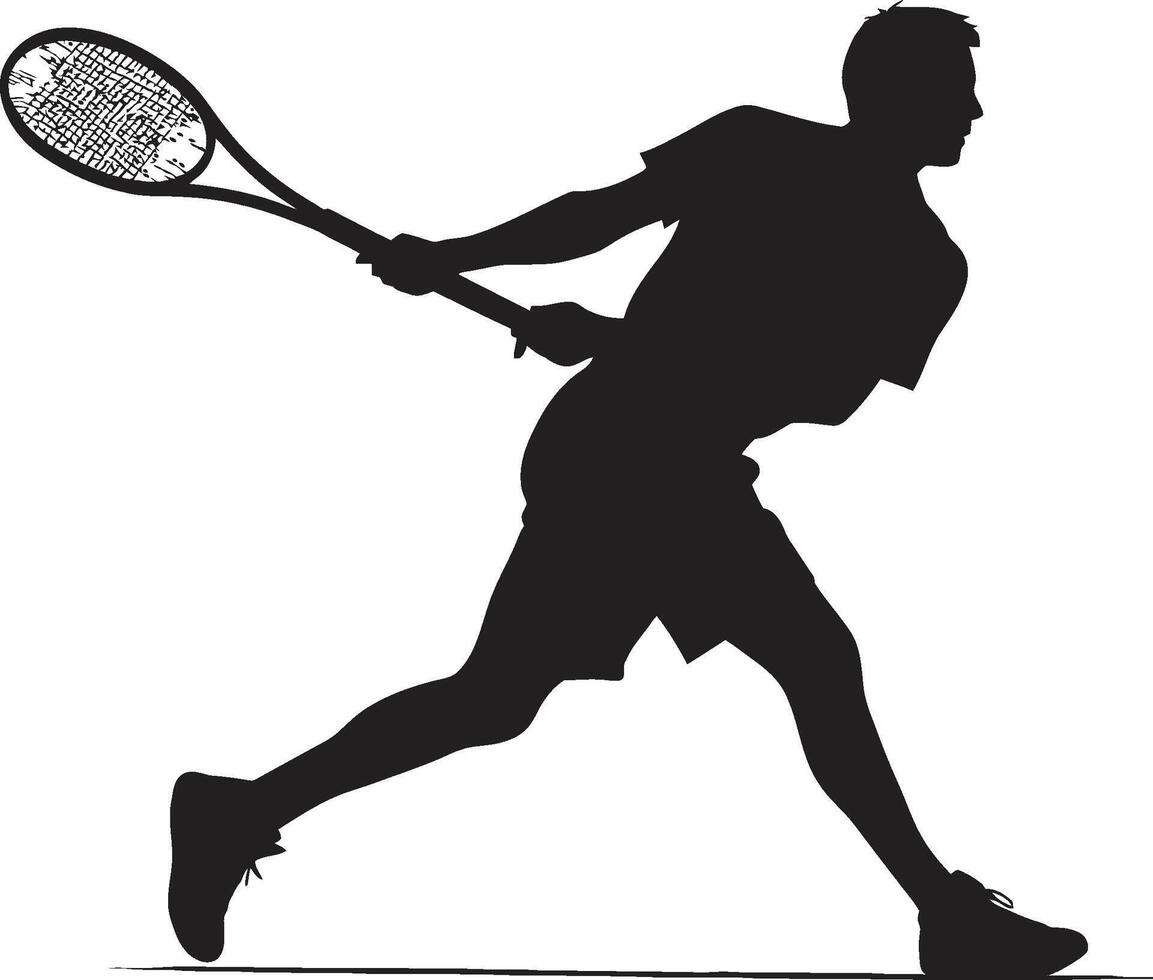 zuschlagen Dunk Smash Kamm männlich Tennis Spieler Symbol zum explosiv abspielen Gericht Eroberer Insignien Vektor Design zum Dominant Tennis Logo