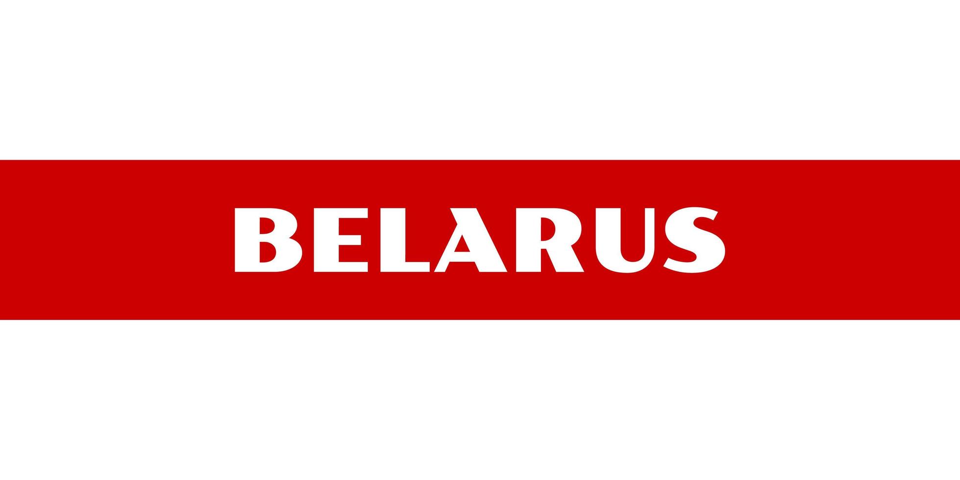 flagga av vitryska nationen, isolerade vektorillustration. vit och röd variant flagga av vitryska folkrepubliken. historisk symbol för staten Vitryssland. vektor