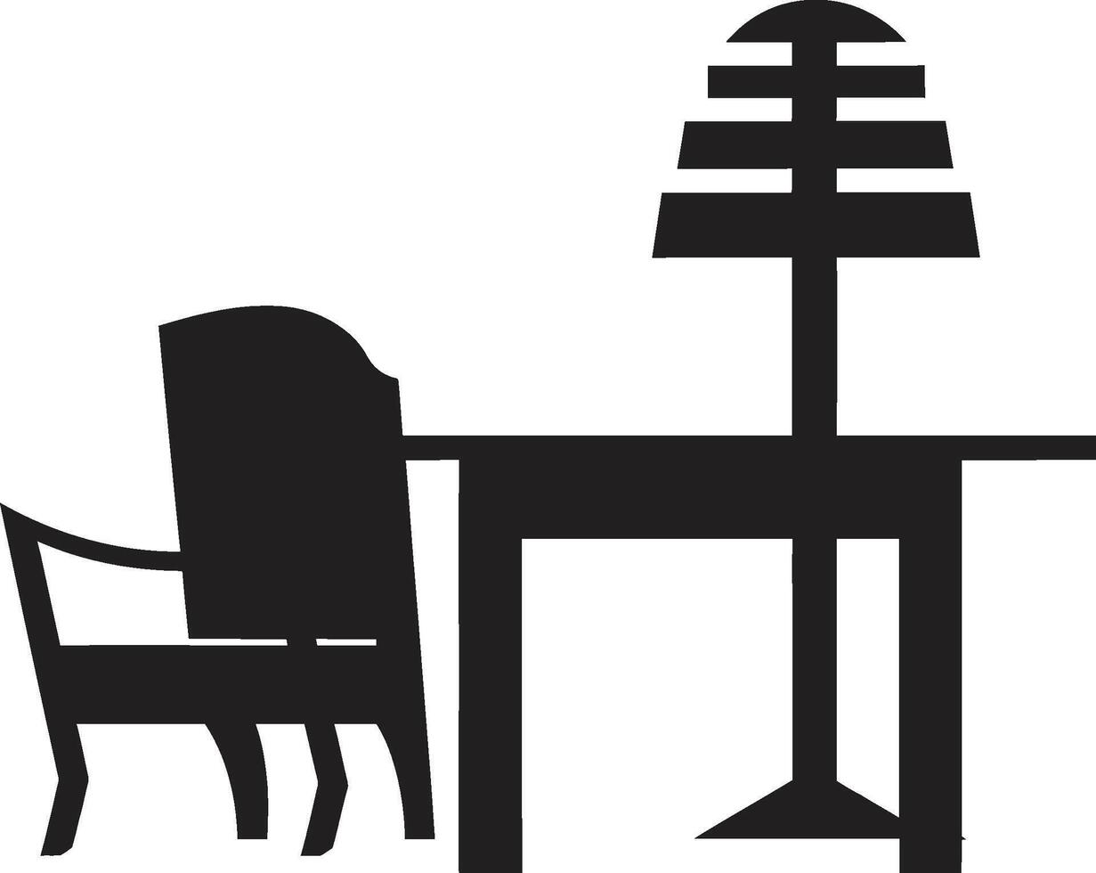 avslappning hamn vapen vektor logotyp för slutlig bekvämlighet med modern stol lugn sittplatser emblem modern avkopplande stol vektor logotyp för slutlig bekvämlighet