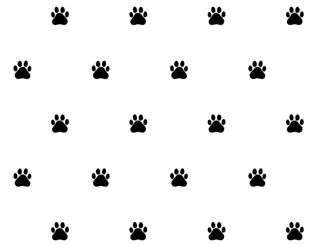 nahtlos Muster von Hund Fußabdrücke auf ein isoliert hintergrund.vektor nahtlos Muster. Beste zum Textil, Zuhause Dekor, Tapeten, Verpackung Papier, Paket und Netz Design. vektor