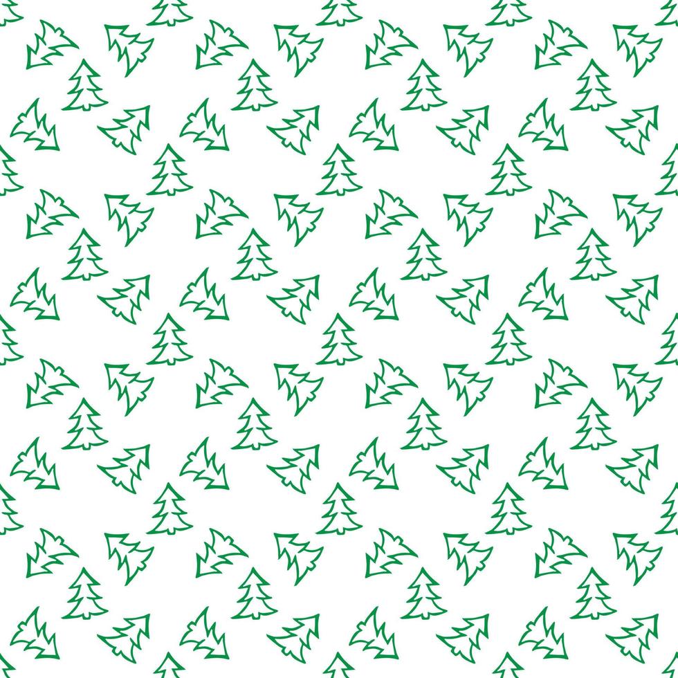 nahtloses Muster mit Weihnachtsbäumen vektor