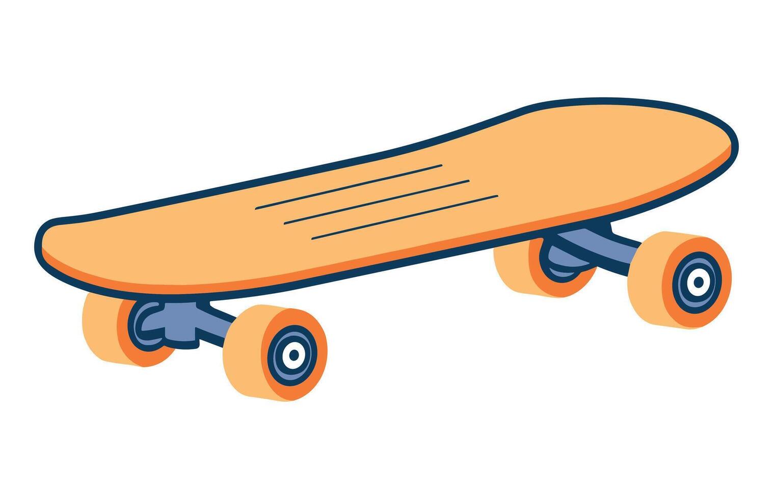 skateboard ikon Färg vektor, skateboard sport illustration vektor