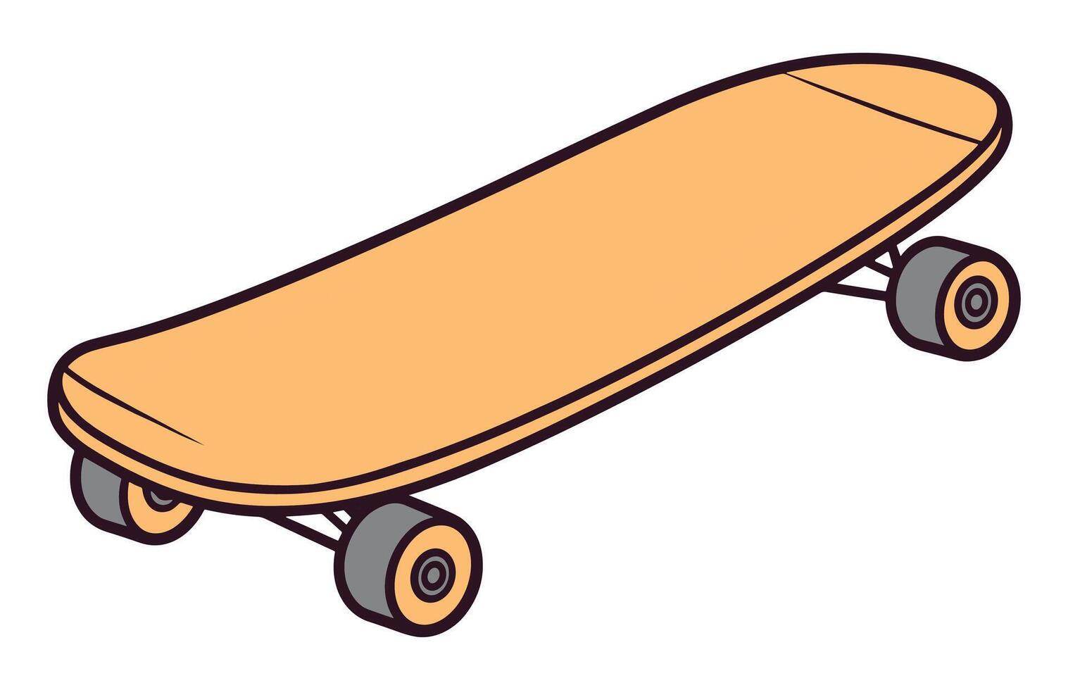 skateboard ikon Färg vektor, skateboard sport illustration vektor