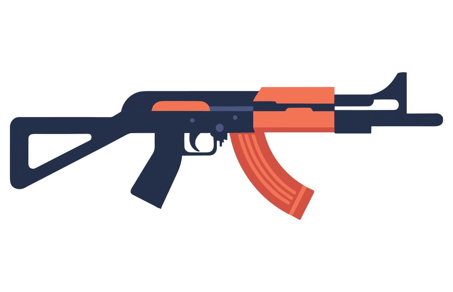 ak47 Symbol. Kalaschnikow Maschine Gewehr Vektor Illustration. ak 47 automatisch Gewehr Vektor