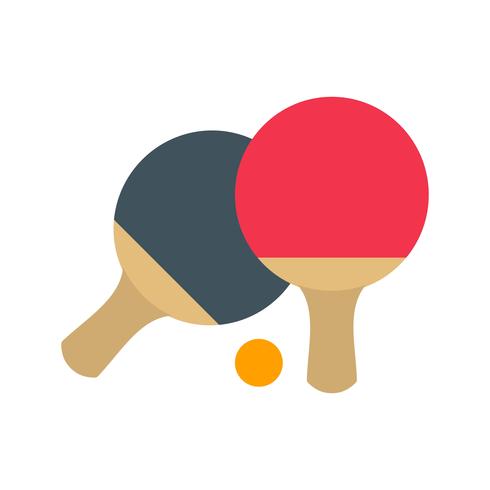 Ping-Pong-Ikonen-Vektor-Illustration vektor