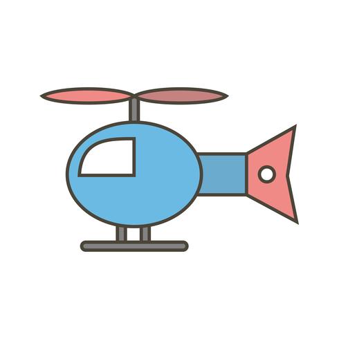 Vektor-Hubschrauber-Symbol vektor