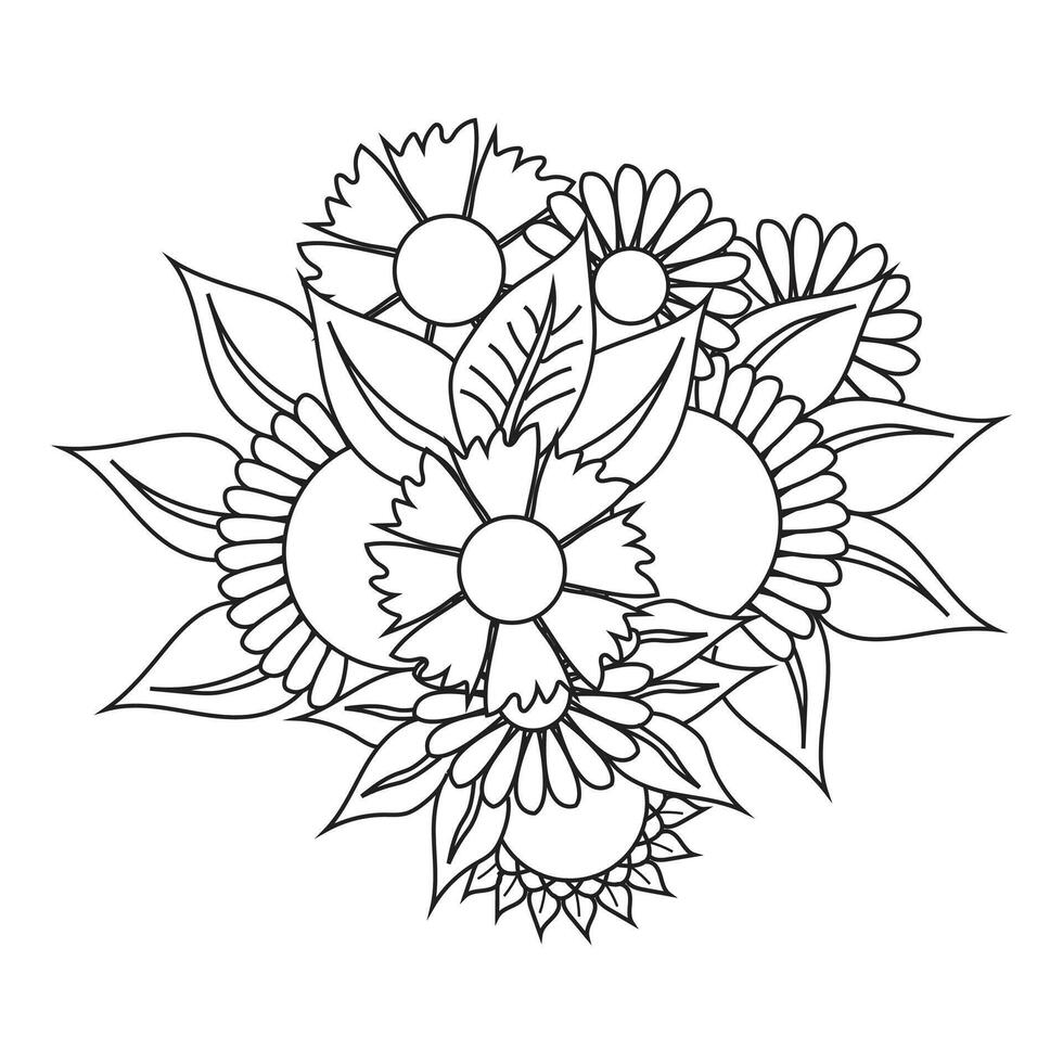 kreativ unik blomma blommig vektor eps mandala mönster för fri ladda ner