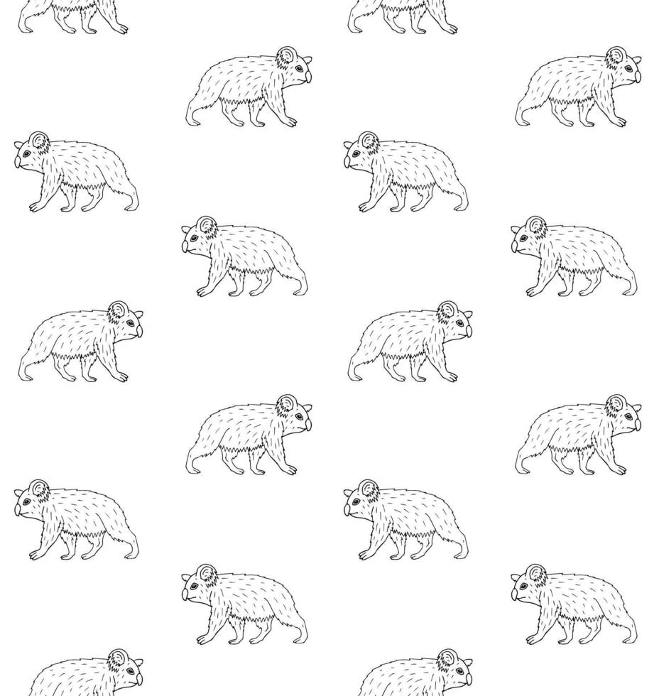 Vektor nahtlos Muster von Hand gezeichnet Koala