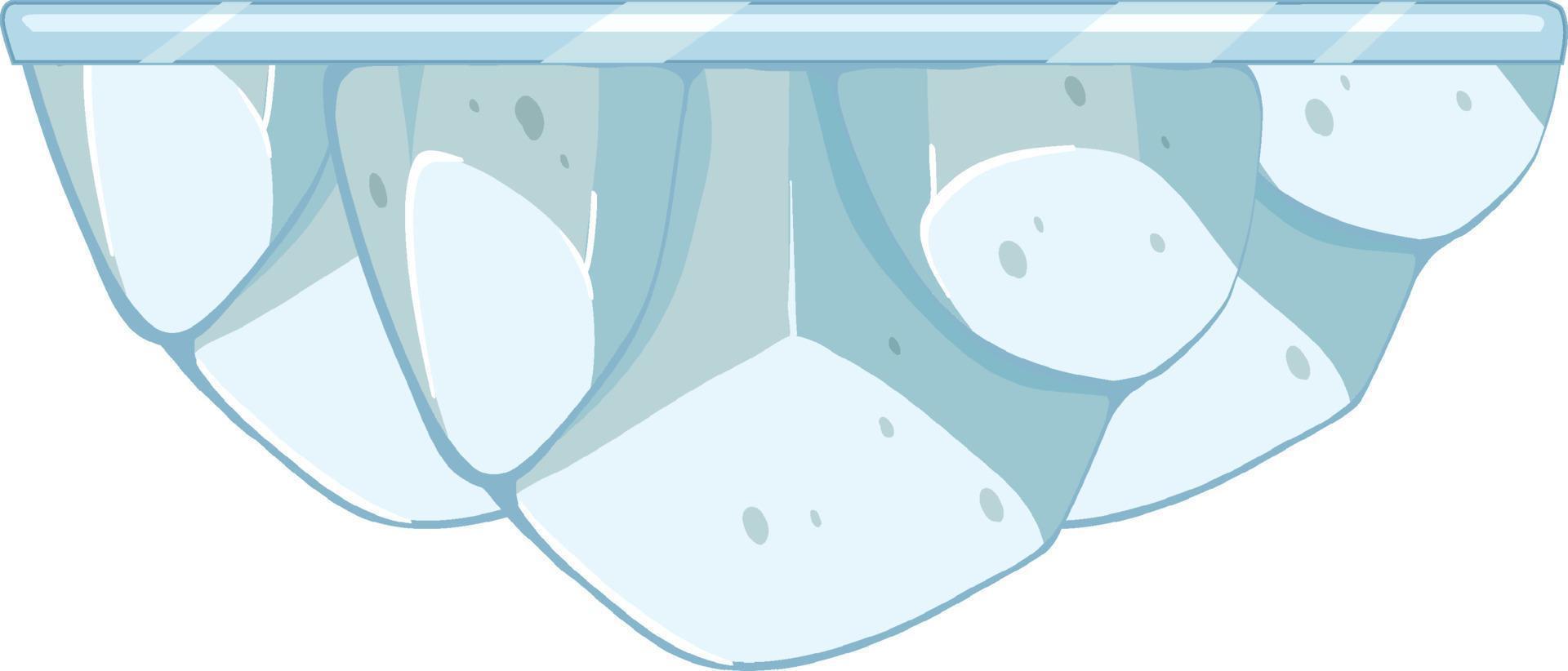 Eiszapfen im Cartoon-Stil isoliert vektor