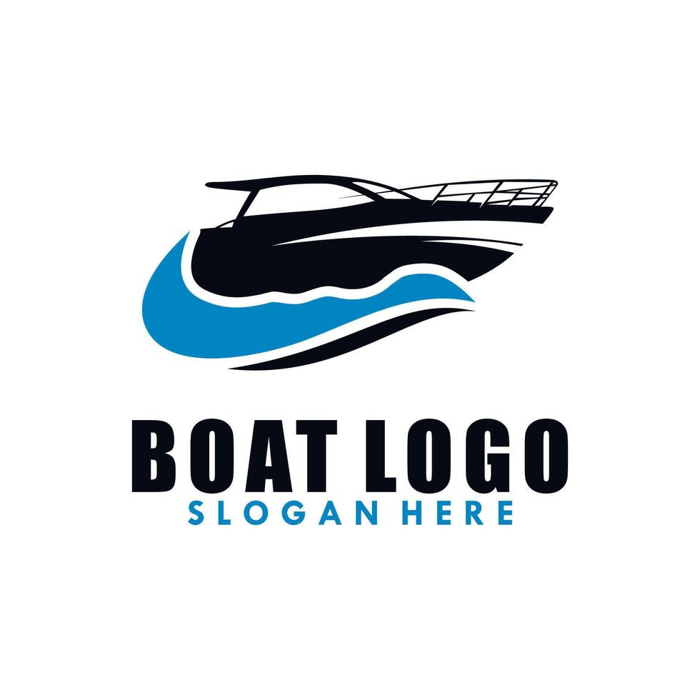 Boot-Logo-Vektor-Design-Vorlage vektor