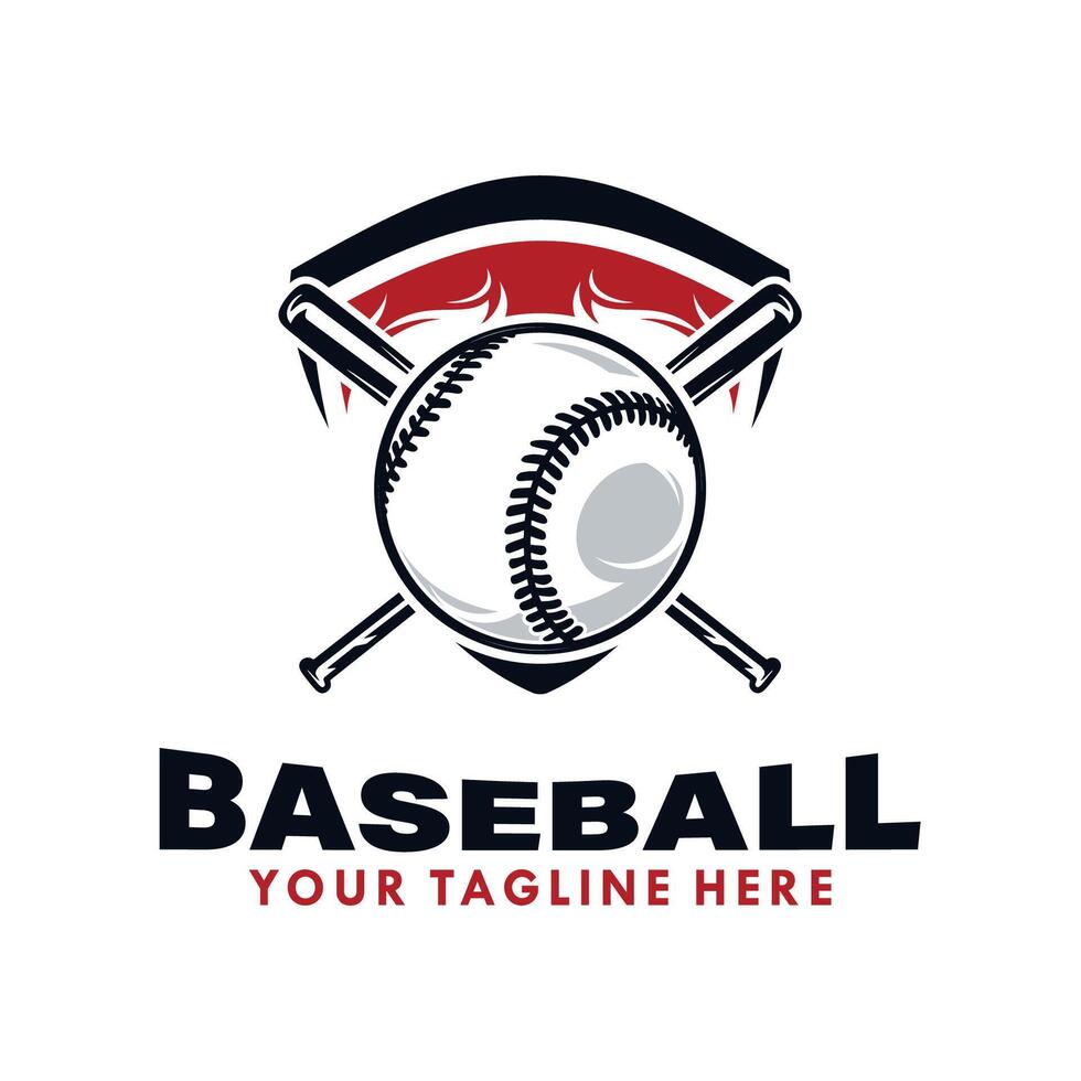 Baseball Logo Design. Baseball Emblem und Design Abzeichen vektor