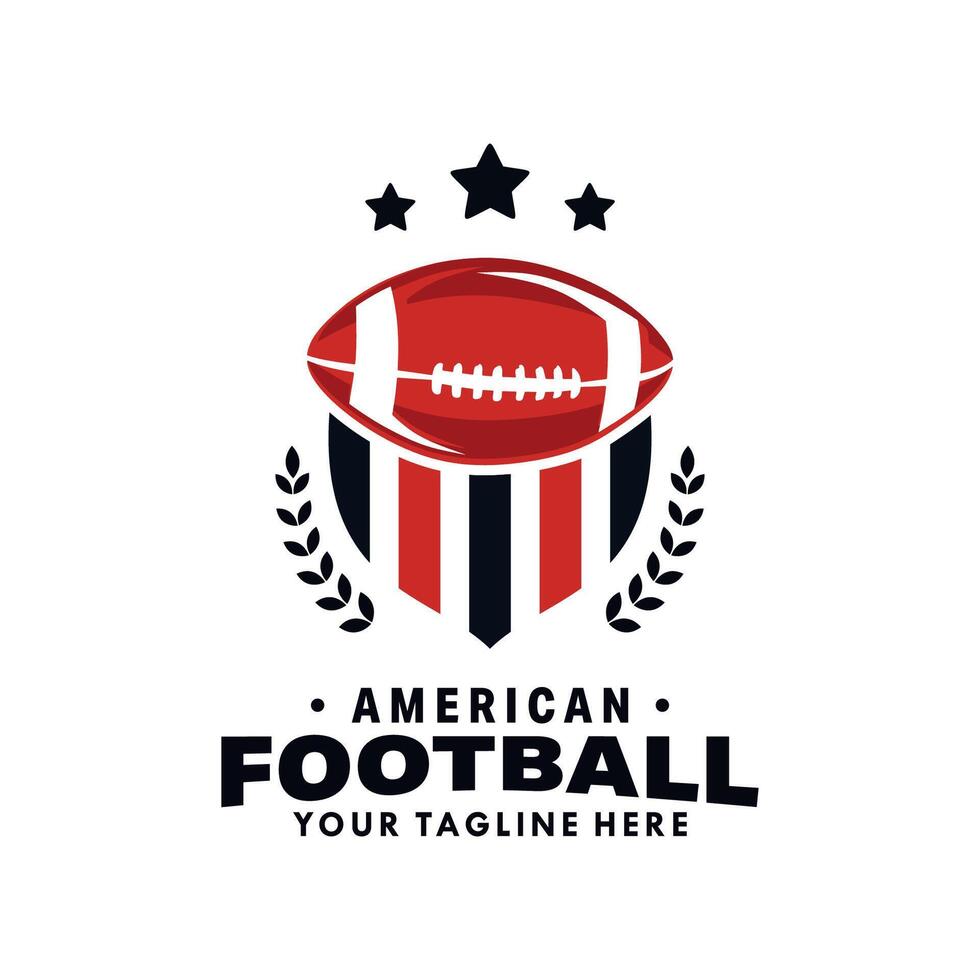 amerikanisch Fußball Logo Design. amerikanisch Fußball Emblem und Design Abzeichen vektor