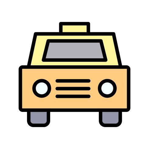 Vektor-Taxi-Symbol vektor