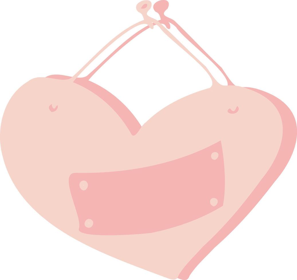 Vektorherz lokalisierte Sprechblase für meine Liebe. Herzform Symbol Liebe für st. Valentinstag, Grußkarten, Einladungen. vektor