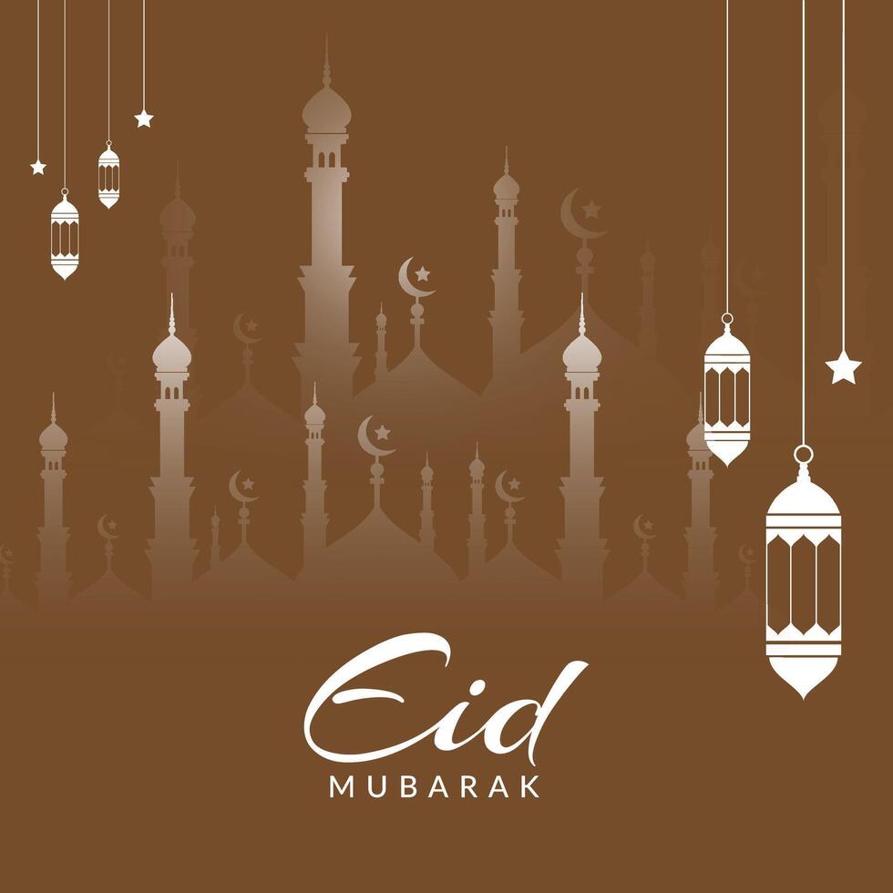 eid Mubarak islamisch Hintergrund Vorlage, eid al fitr Vorlage Design, eid al adha Vorlage Design, heilig Tag zum Muslime, Gruß Hintergrund, eid Mubarak Vorlage vektor