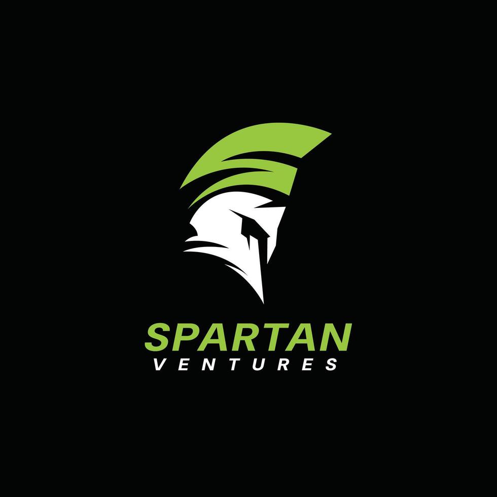 spartansk logotyp design. krigare sport team symbol spartansk grekisk gladiator vektor