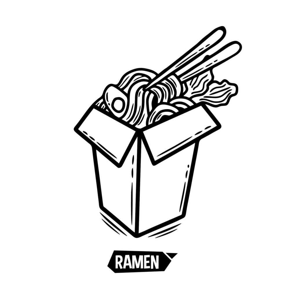 nudel ikoner. Ramen vektor illustrationer