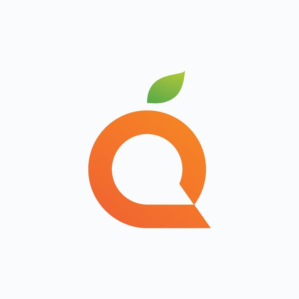 orange logotyp design symbol. vektor illustration