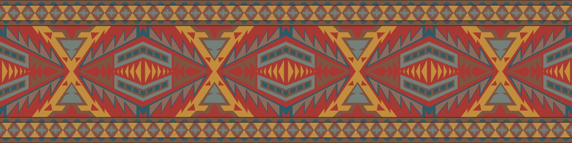 färgrik geometrisk etnisk mönster. orientalisk, Västra, aztek, stam- traditionell. sömlös mönster. tyg, bricka, bakgrund, matta, tapet, Kläder, sarong, inslagning, batik, tyg, mönster vektor