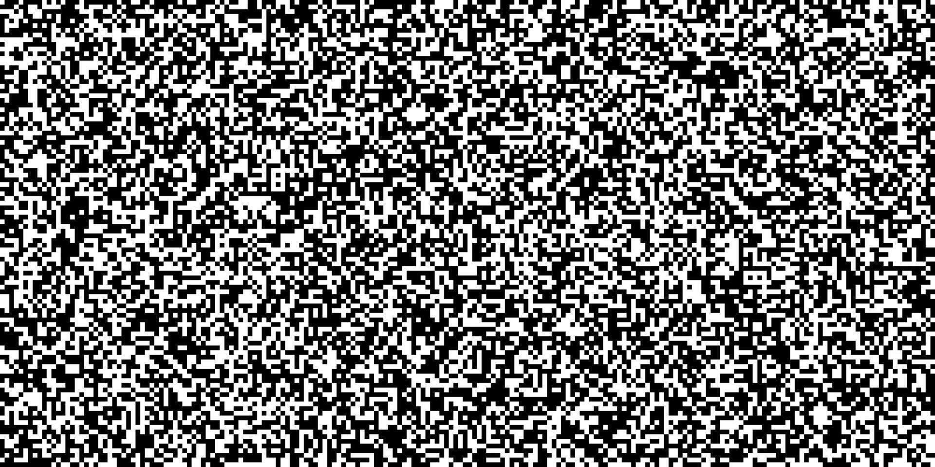 sömlös textur med retro tv kornig svart och vit ljud effekt. 100x200 pixlar bakgrund. TV skärm Nej signal. horisontell rektangel formatera. enkel årgång bitmapp illustration vektor