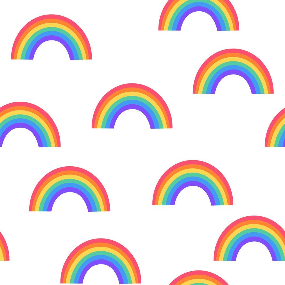 lgbt nahtlos Muster. Symbol von das lgbt Gemeinschaft. lgbt Stolz oder Regenbogen Elemente. lgbt Flagge oder Regenbogen Flagge. Hand gezeichnet Illustration vektor