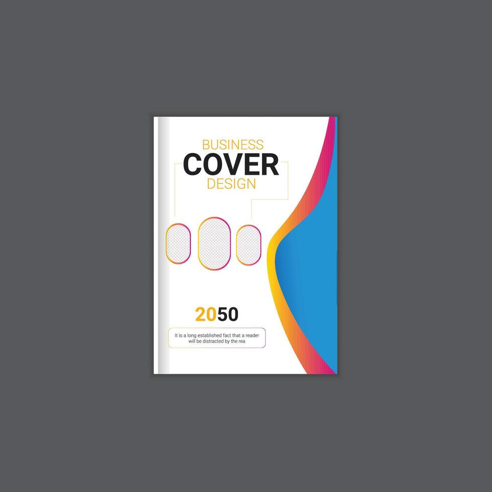 företag broschyr bok omslag design mall. vektor