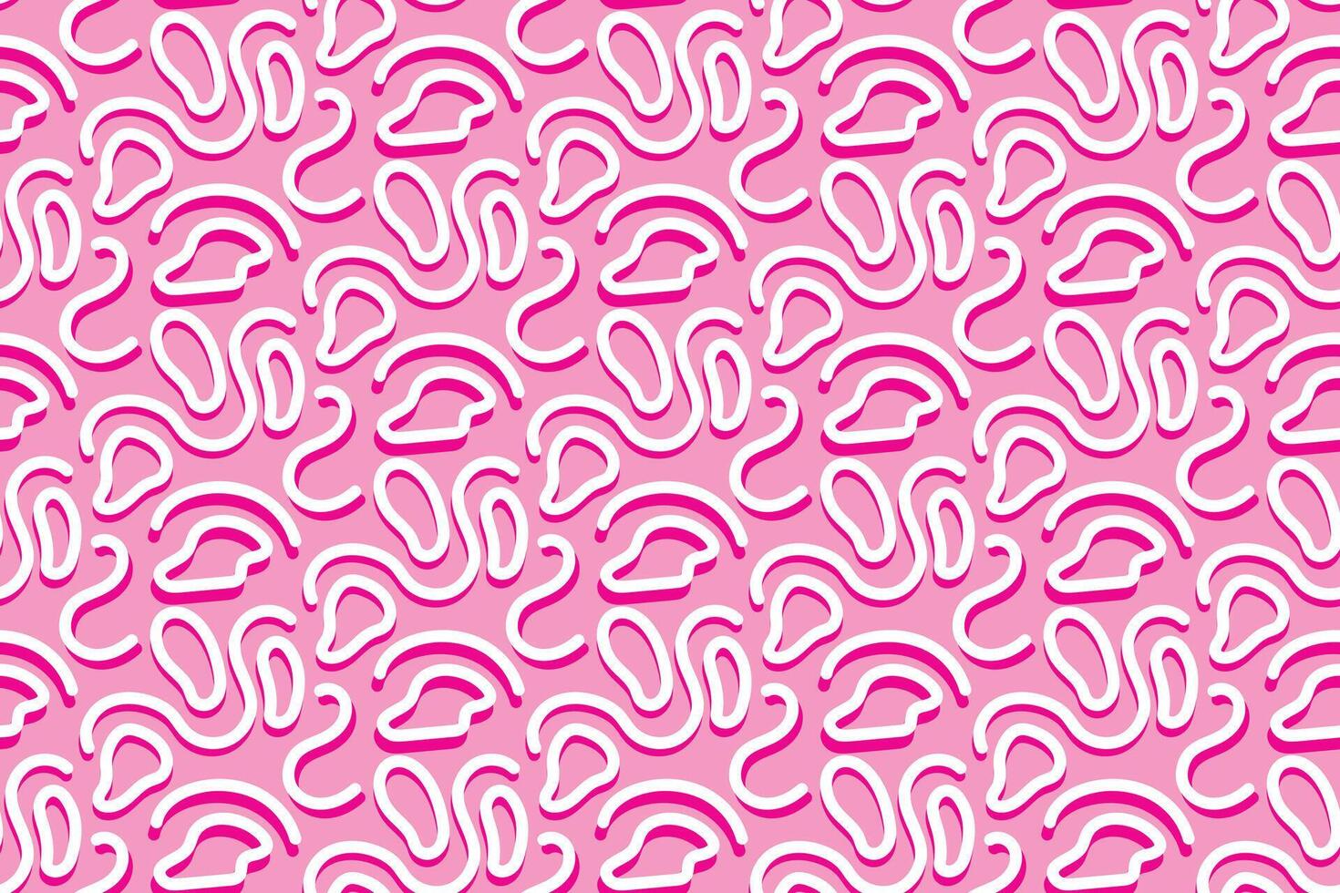 sömlös mönster med rosa rader abstrakt hand ritade. illustration vektor