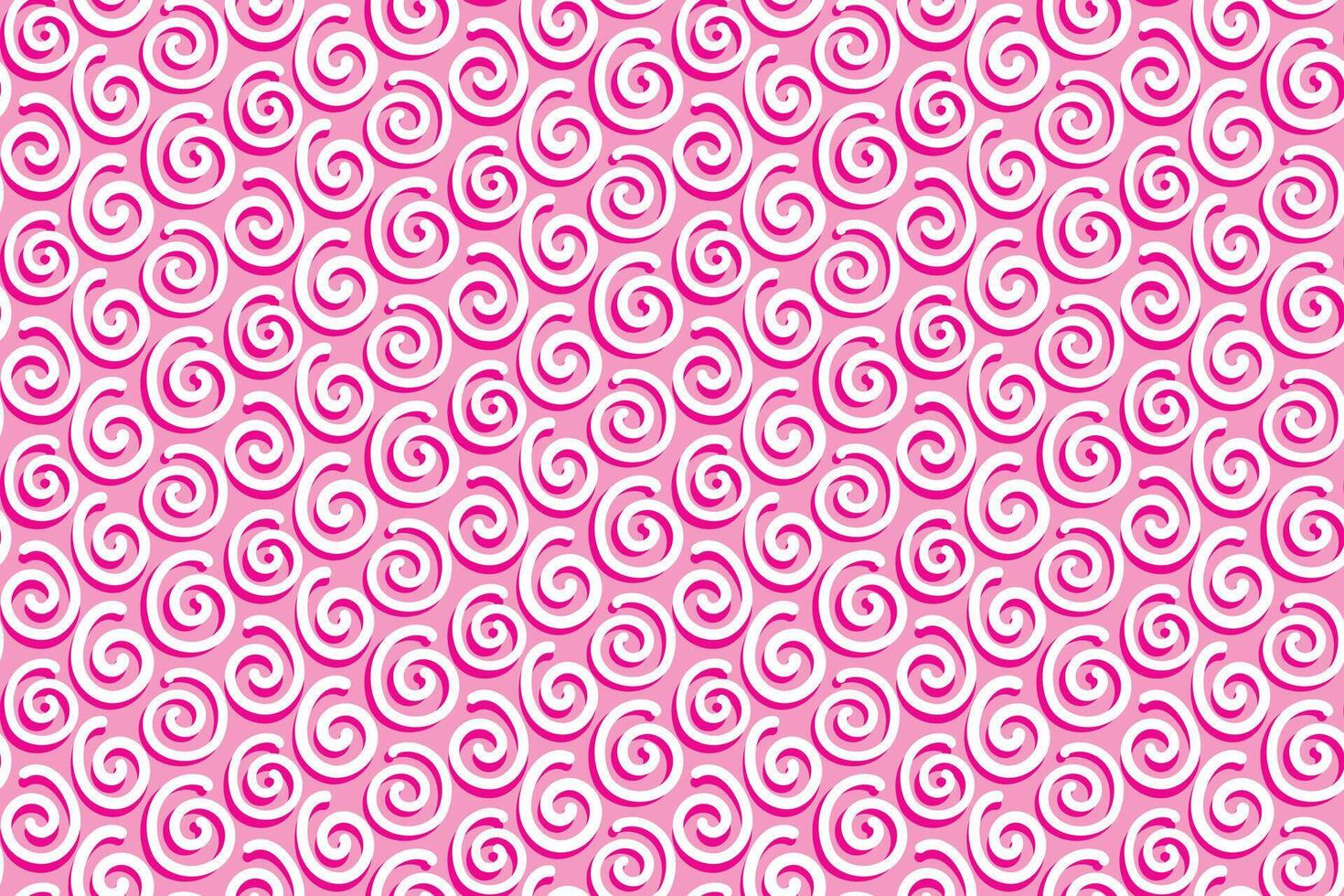 sömlös mönster med rosa virvla runt abstrakt hand ritade. illustration vektor