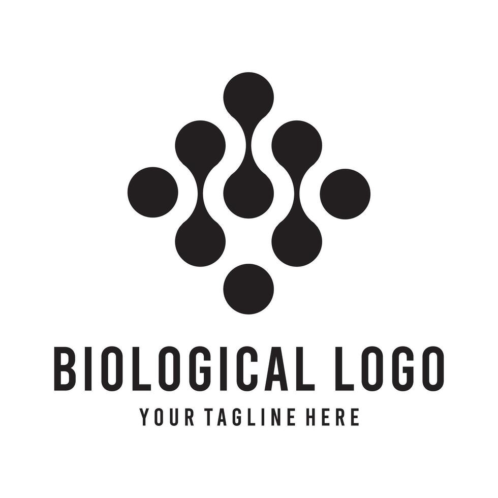 biologisk logotyp fil eps 10 lätt till använda sig av vektor