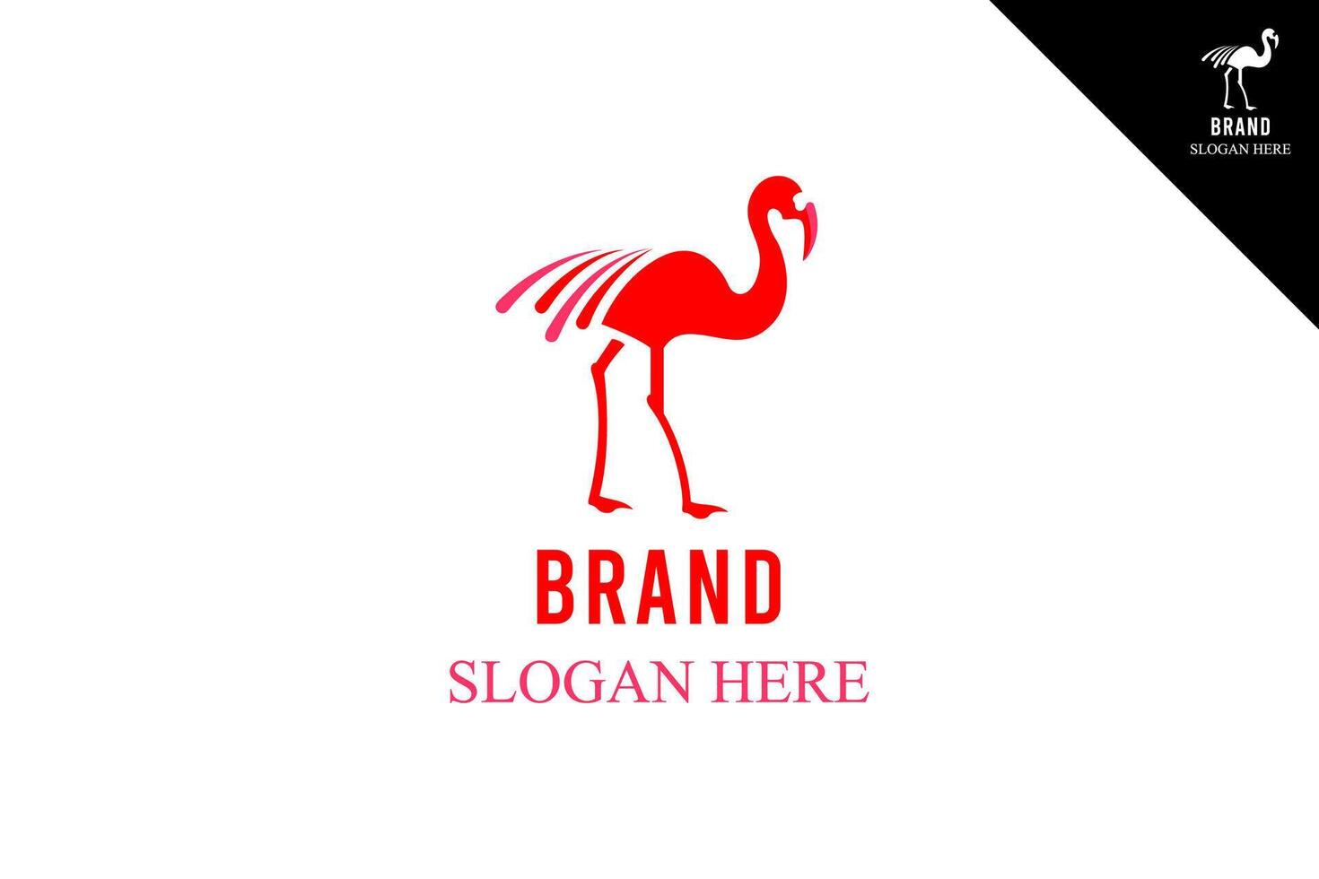 fågel logotyp mall design. modern och minimal logotyp. djur- logotyp design illustration. passa för varumärke, företag, varor, ikon, märka, företag. eps 10. vektor