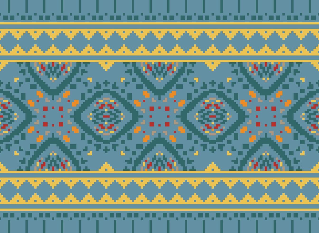 amerikan etnisk inföding mönster.traditionell navajo, aztec, apache, sydväst och mexikansk stil tyg mönster.abstrakt motiv mönster.design för tyg, kläder, filt, matta, vävt, wrap, dekoration vektor