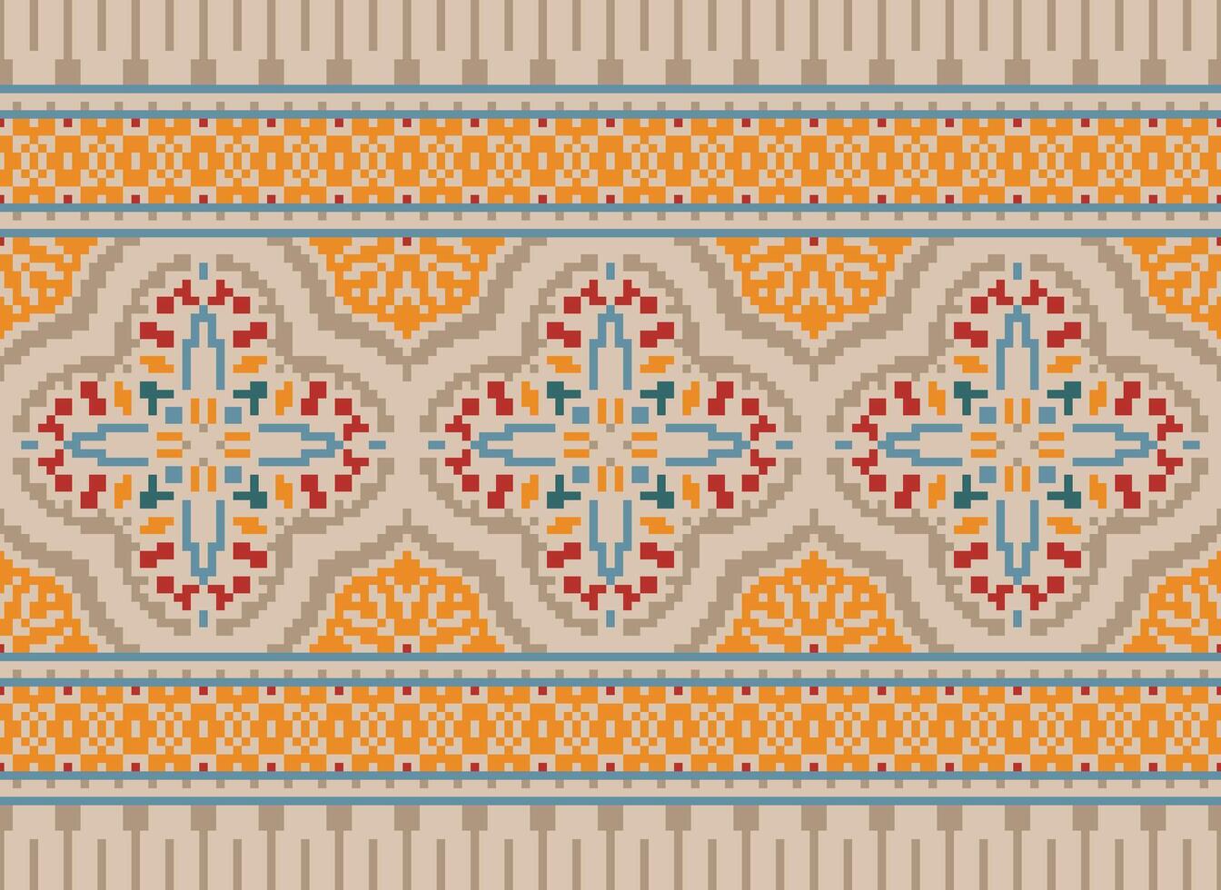 amerikan etnisk inföding mönster.traditionell navajo, aztec, apache, sydväst och mexikansk stil tyg mönster.abstrakt motiv mönster.design för tyg, kläder, filt, matta, vävt, wrap, dekoration vektor