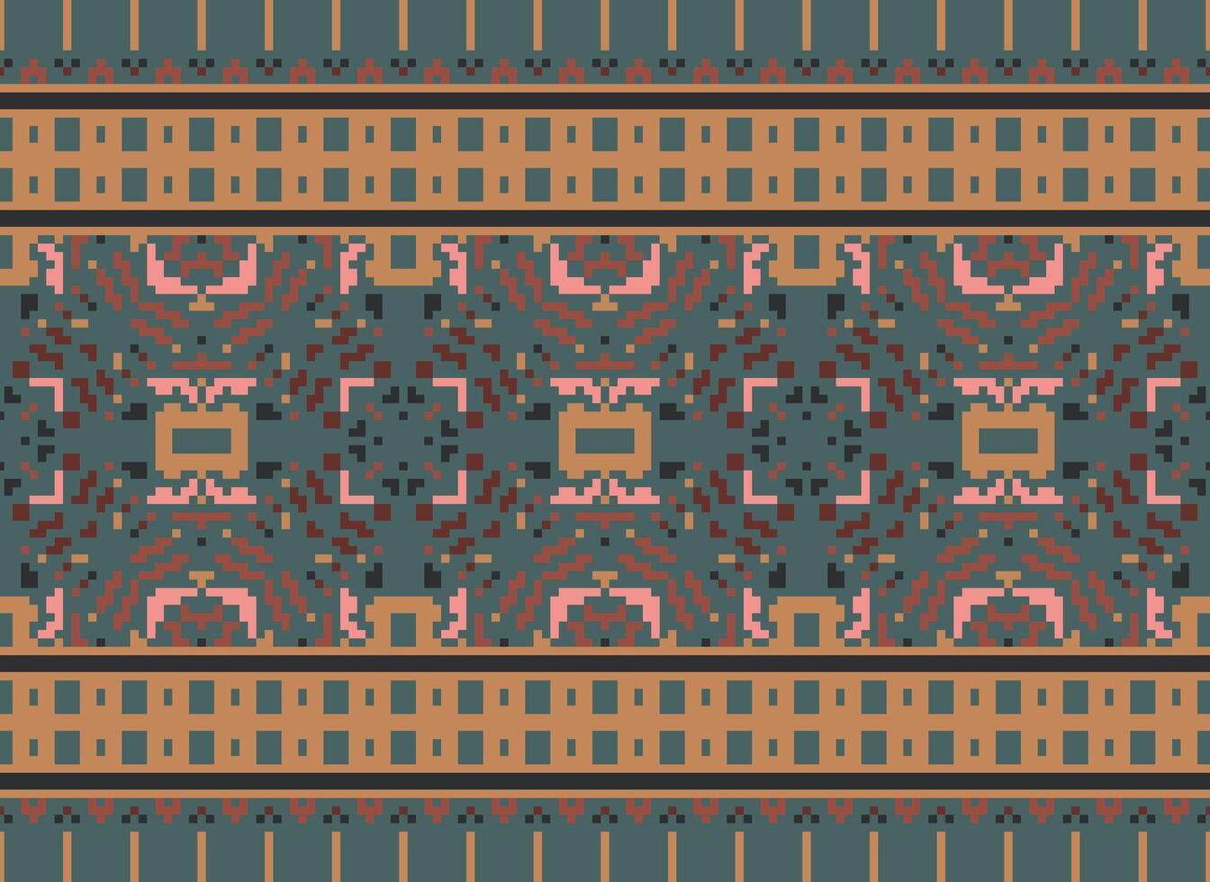 amerikan etnisk inföding mönster.traditionell navajo, aztec, apache, sydväst och mexikansk stil tyg mönster.abstrakt motiv mönster.design för tyg, kläder, filt, matta, vävt, wrap, dekoration vektor