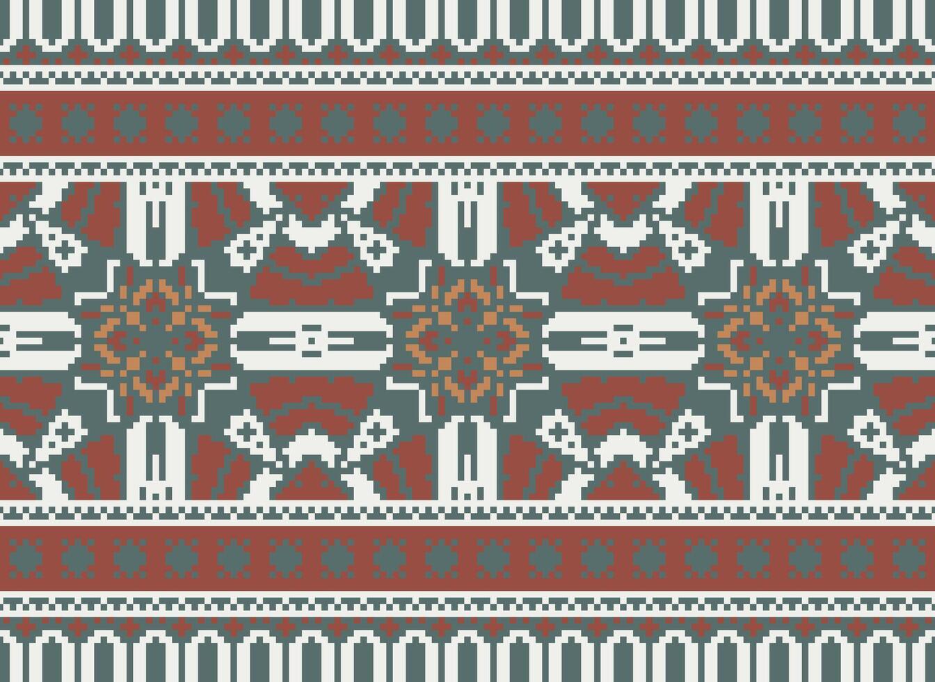 amerikan etnisk inföding mönster.traditionell navajo, aztec, apache, sydväst och mexikansk stil tyg mönster.abstrakt motiv mönster.design för tyg, kläder, filt, matta, vävt, wrap, dekoration vektor