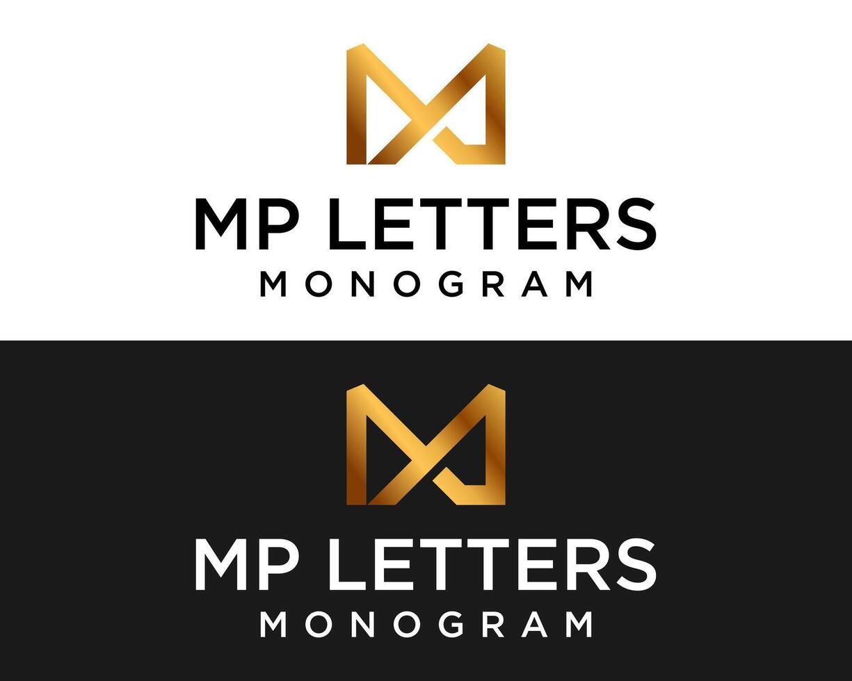 mp Briefe Monogramm Geschäft Unternehmen Logo Design. vektor
