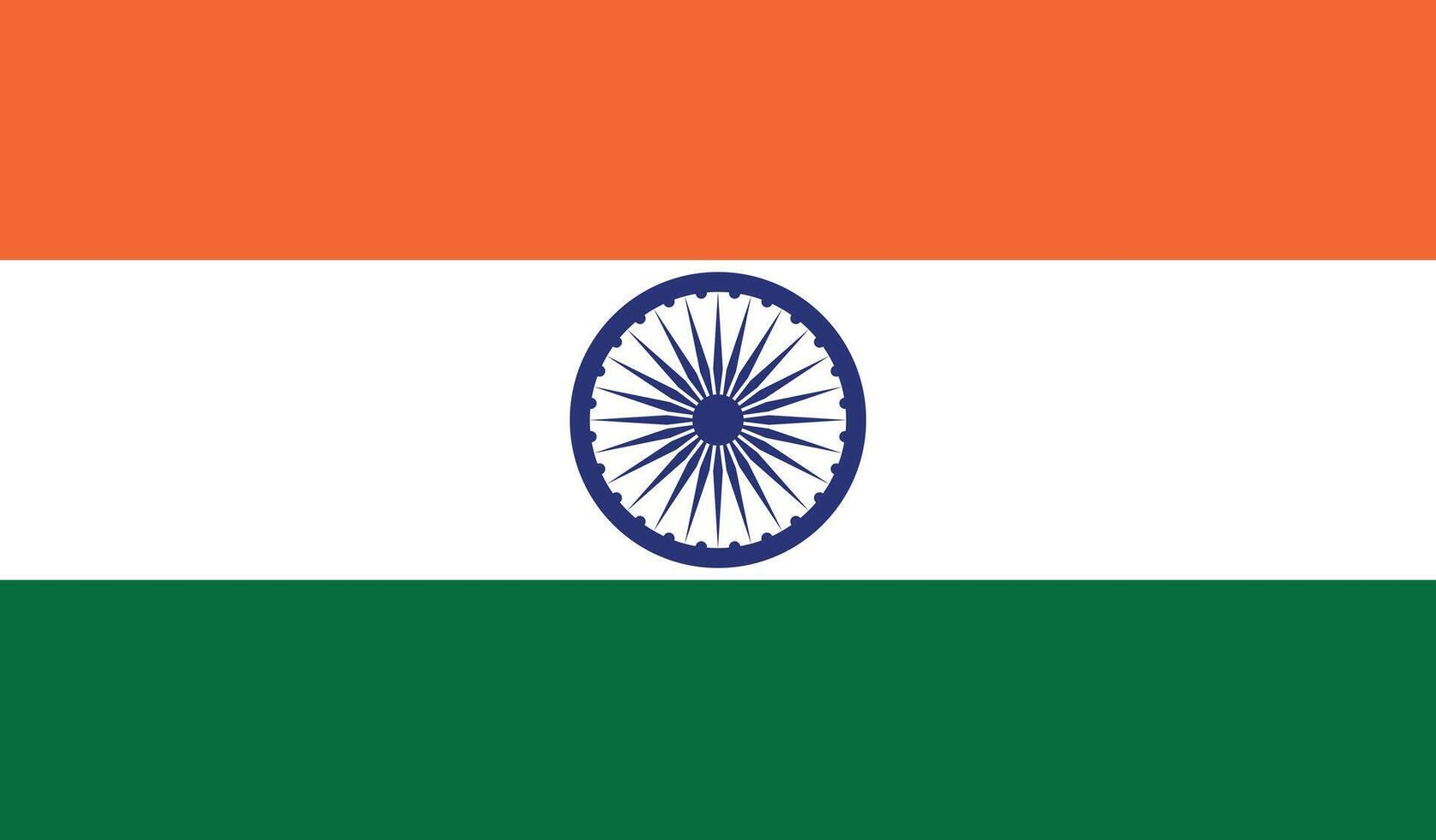 National Flagge von indisch im vektor