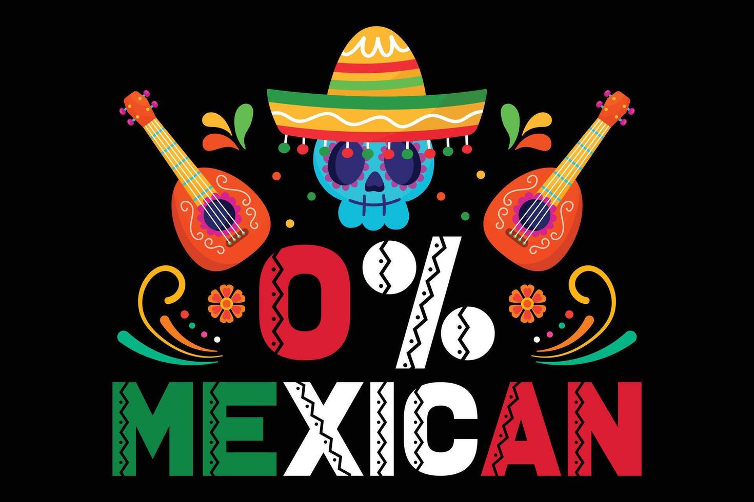 cinco de mayo mexikansk ny t-shirt design skriva ut redo fil. vektor