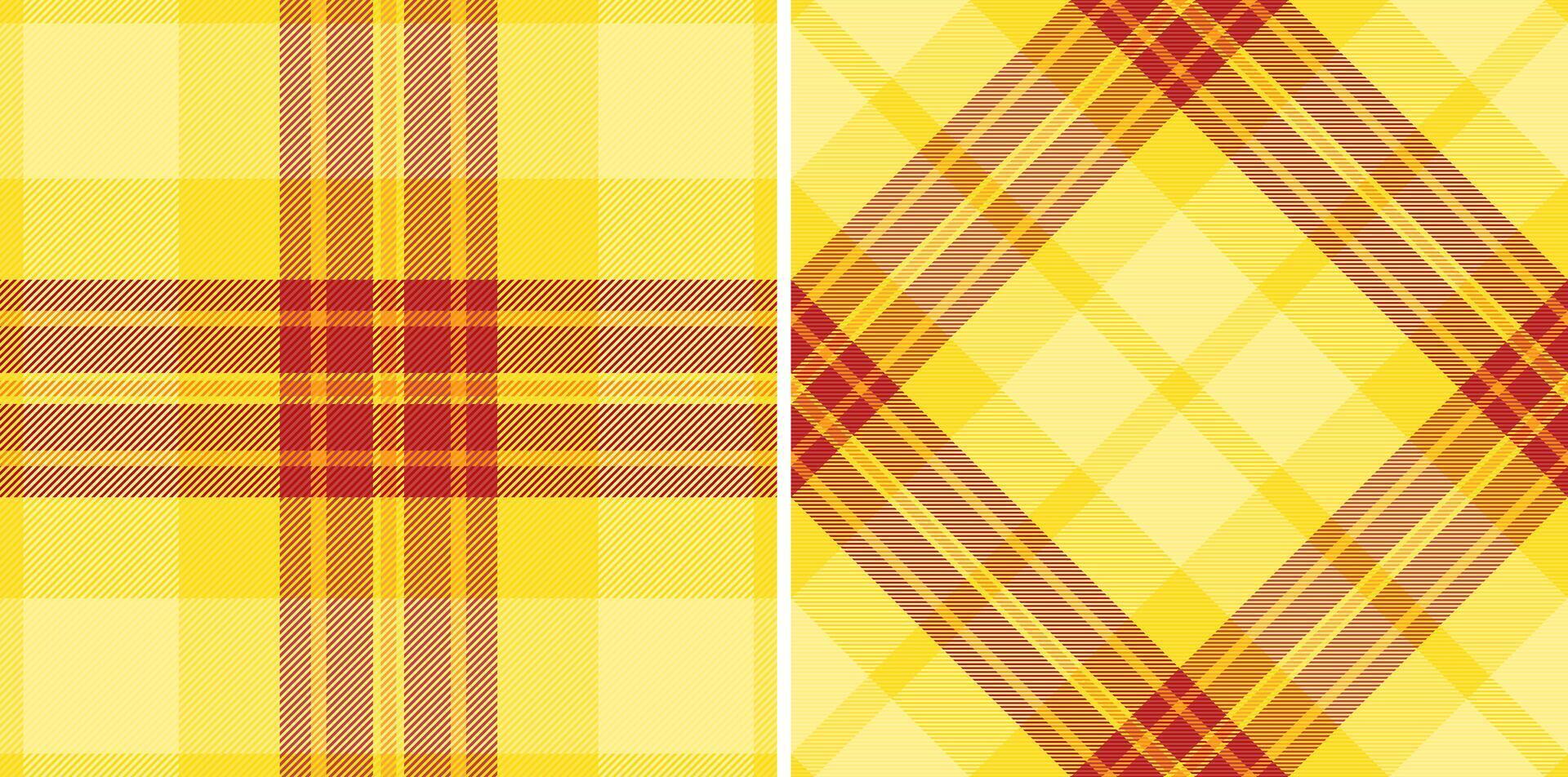 nahtlos Plaid Tartan von Textur prüfen mit ein Hintergrund Stoff Muster Textil. vektor