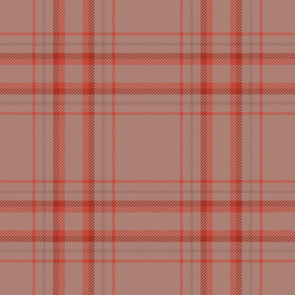 Plaid nahtlos Muster im Rot. prüfen Stoff Textur. Textil- drucken. vektor