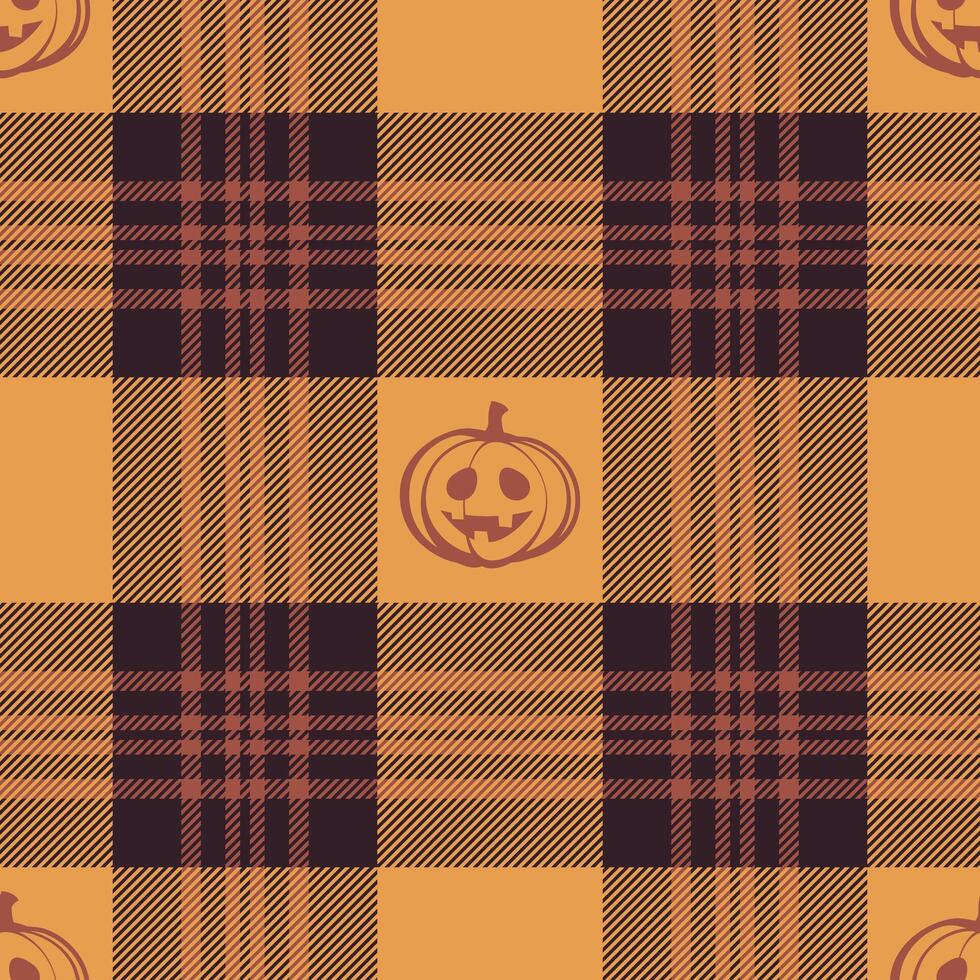 Halloween nahtlos Hintergrund mit Kürbis zum Textil- Stoff Design, Verpackung Papier, Webseite Tapeten, Textilien, Hintergrund und Kleidung. vektor