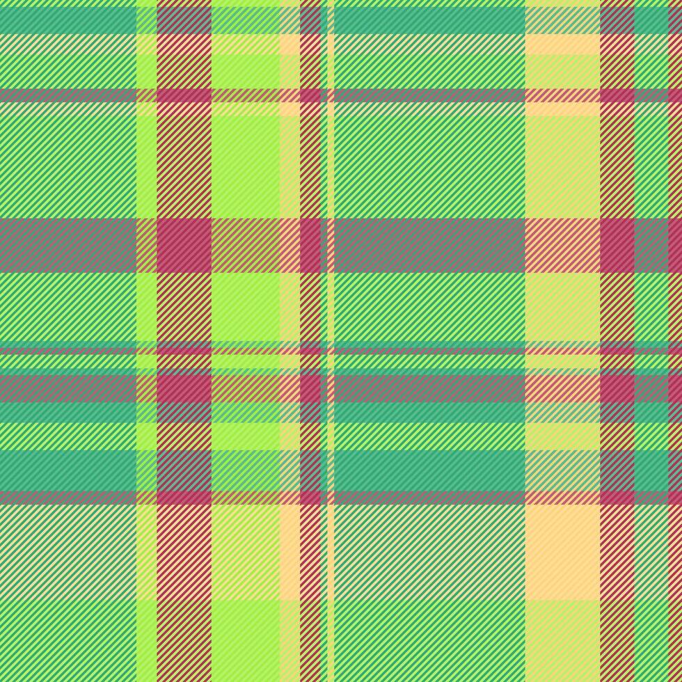 kreativ nahtlos Stoff Muster, Vorhang Textil- Hintergrund . Suite Tartan Plaid prüfen Textur im Minze und Grün Farben. vektor