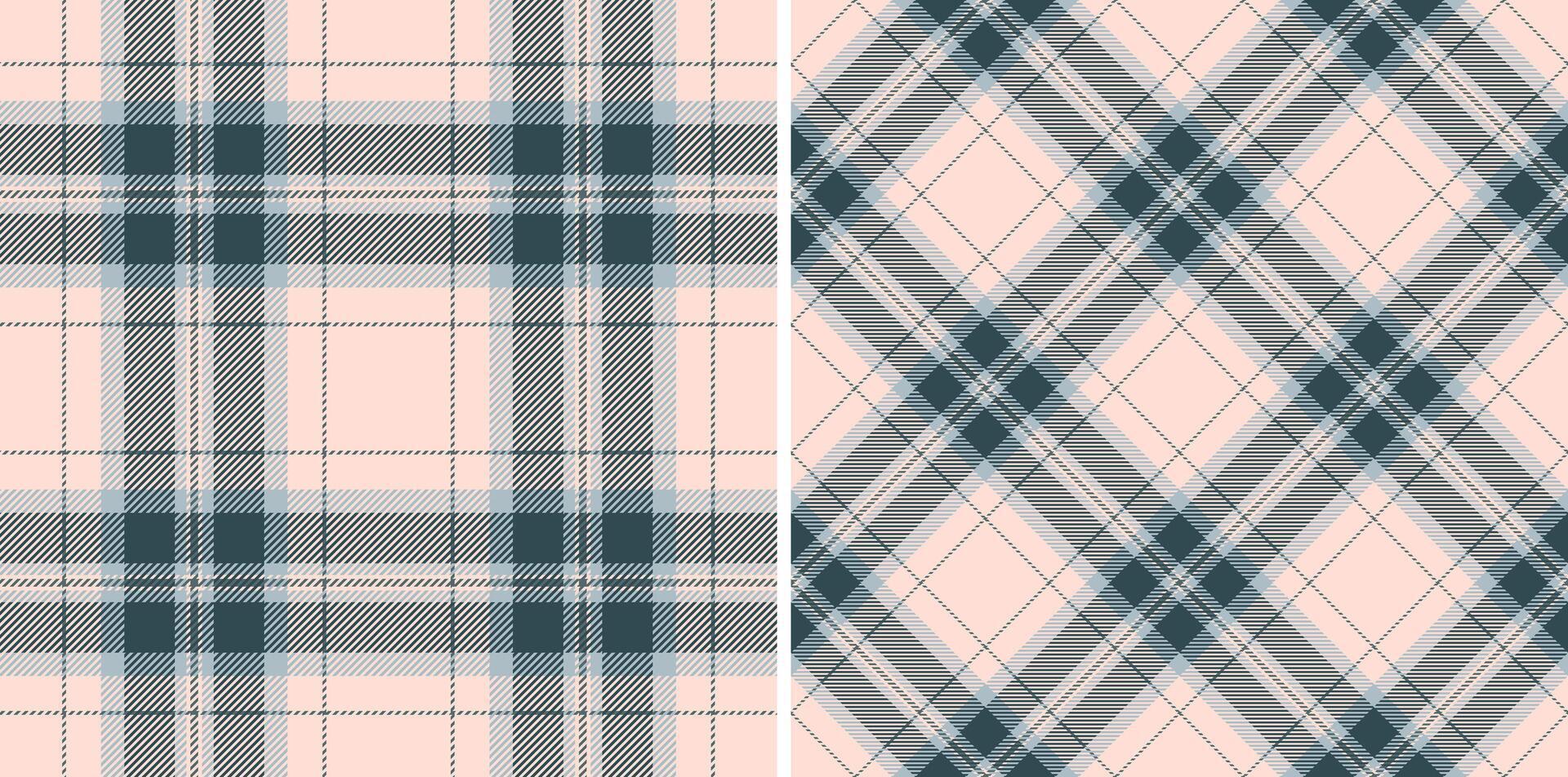 Muster nahtlos von Hintergrund Plaid prüfen mit ein Textil- Tartan Stoff Textur. vektor