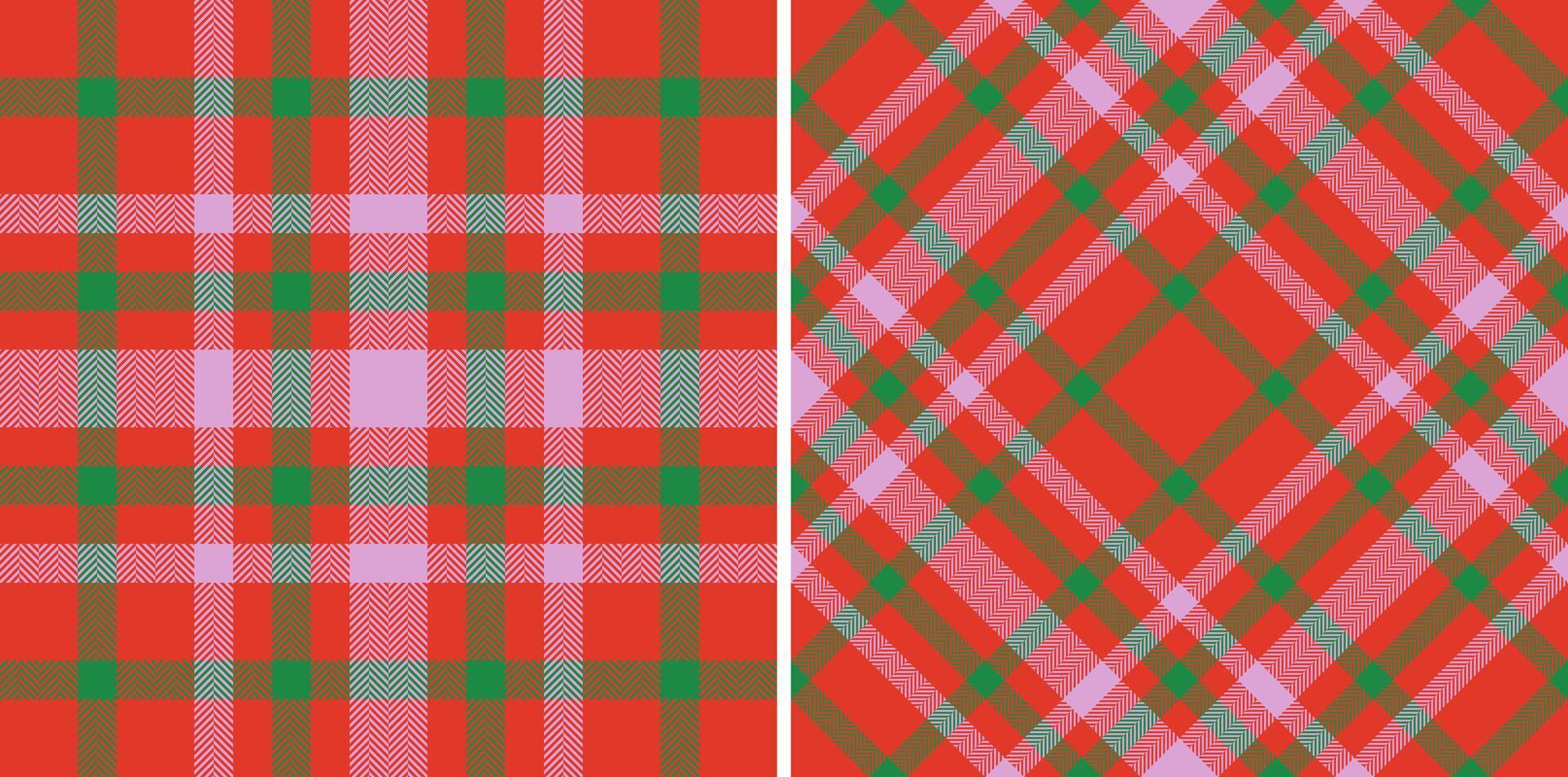 prüfen Textur Muster von Hintergrund Tartan Stoff mit ein Plaid nahtlos Textil. vektor