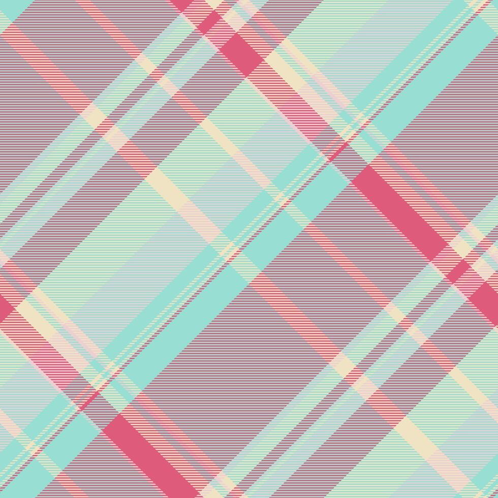 Plaid prüfen Tartan von Muster Textur Hintergrund mit ein Textil- nahtlos Stoff. vektor