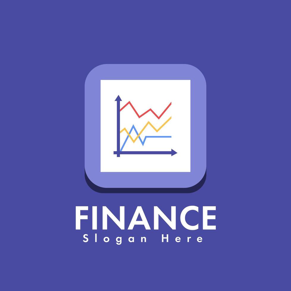 Diagramm einfach finanziell und Investition Logo vektor