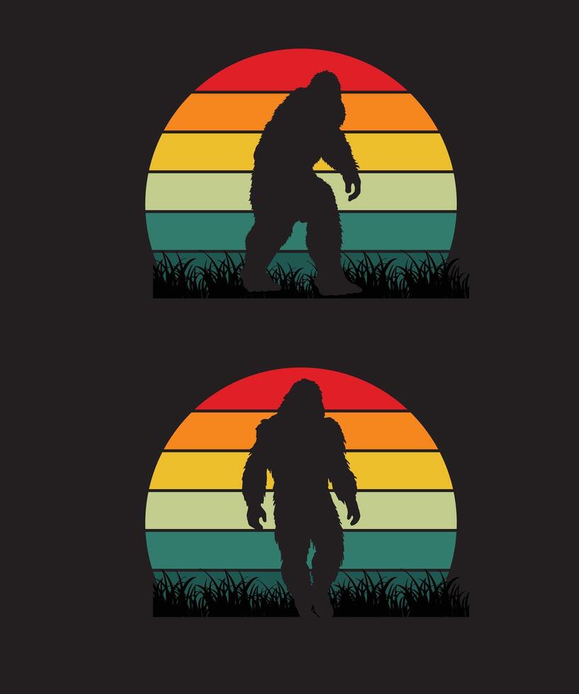 Bigfoot Silhouette Design vektor