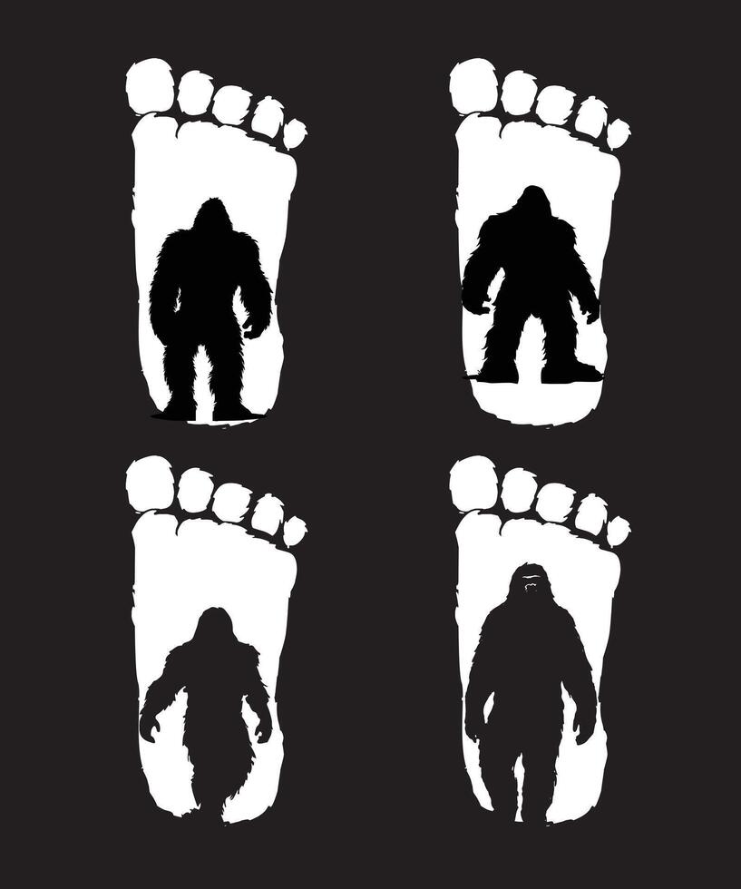 Bigfoot Silhouette Design vektor