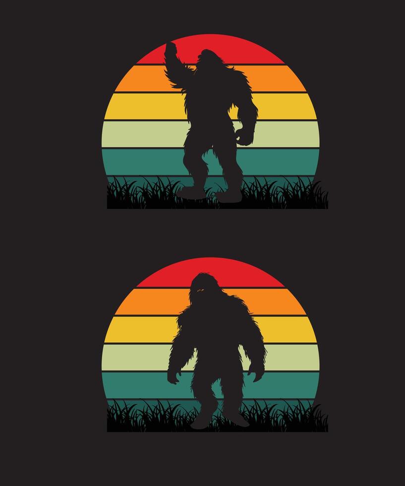 Bigfoot Silhouette Design vektor