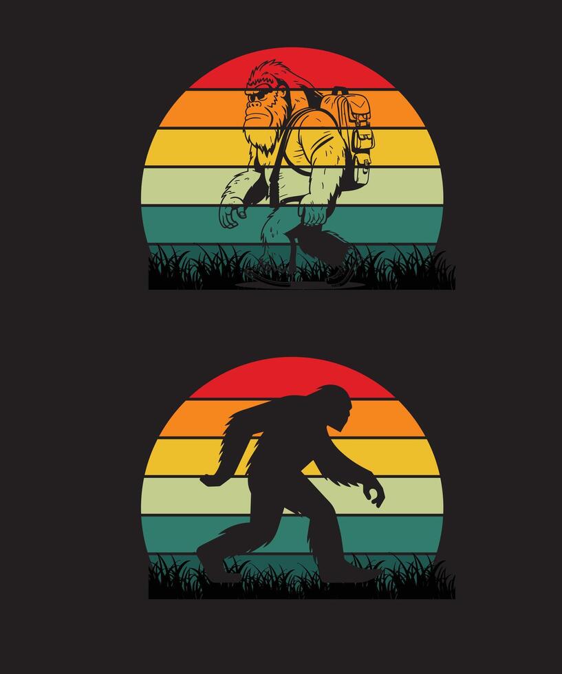 Bigfoot Silhouette Design vektor